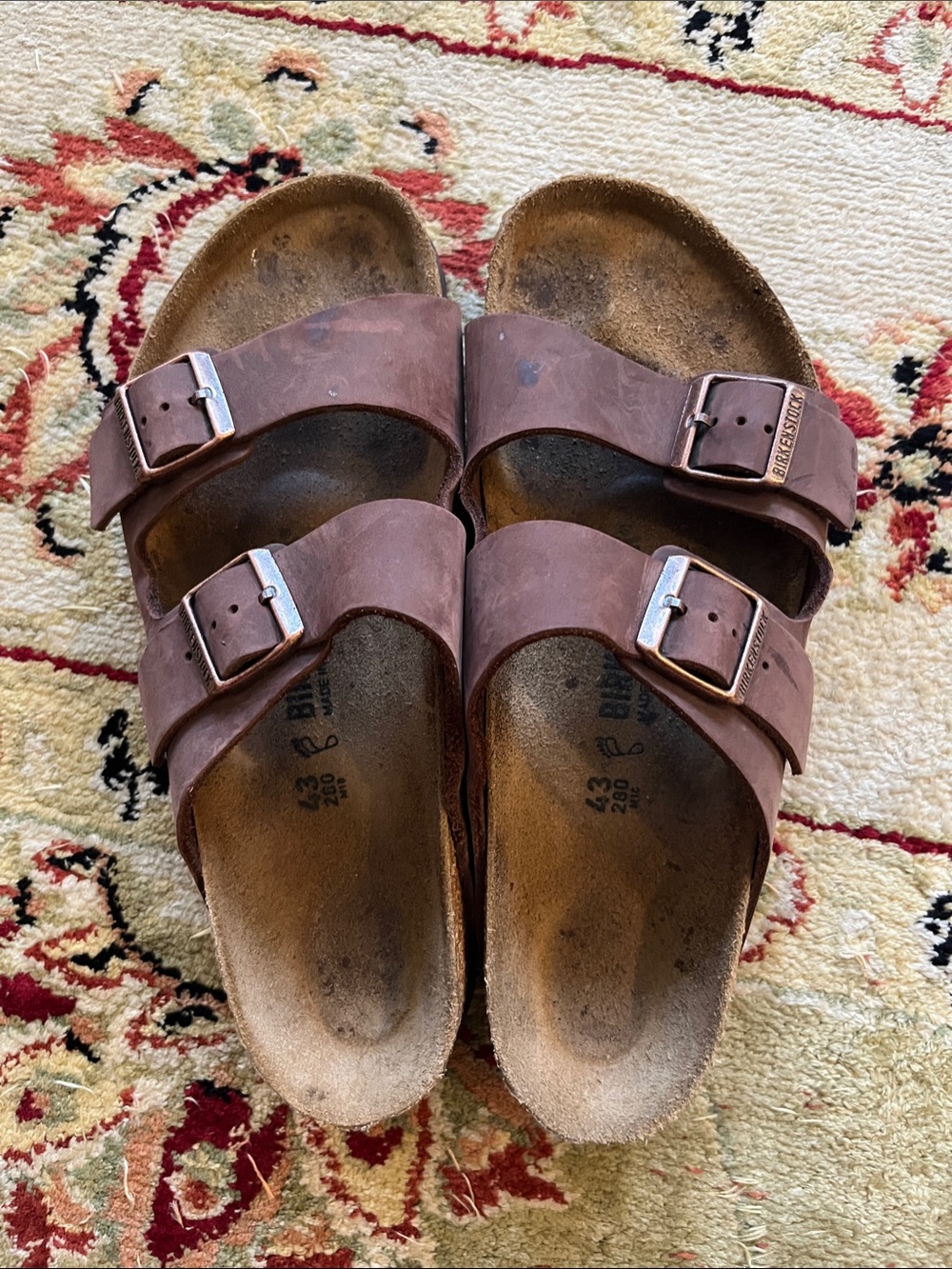 Birkenstock Brown Two-Buckle Unisex Sandals